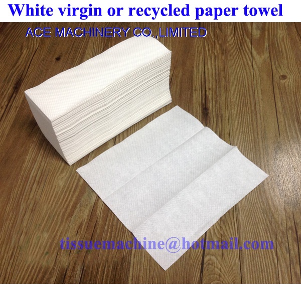 Biodegradable Disposable Multifold Z V N Fold Interfold Paper Hand