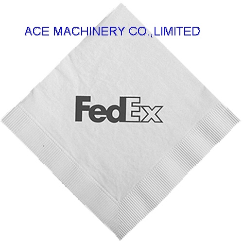 1/4 fold printed tissue paper napkin