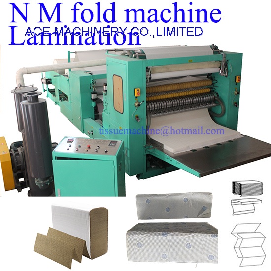 Lamination M W Four Five Six Folds Tissue Paper Hand Towel Interfolder Machine