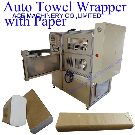 Automatic Paper Wrapper for Packing Paper Hand Towel with Paper Roll