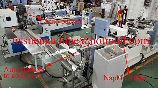 fully automatic napkin production line with auto transfer