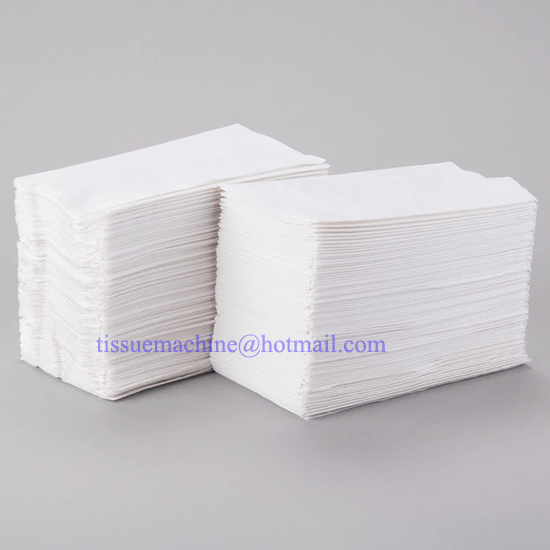1/8 fold napkin with pocket