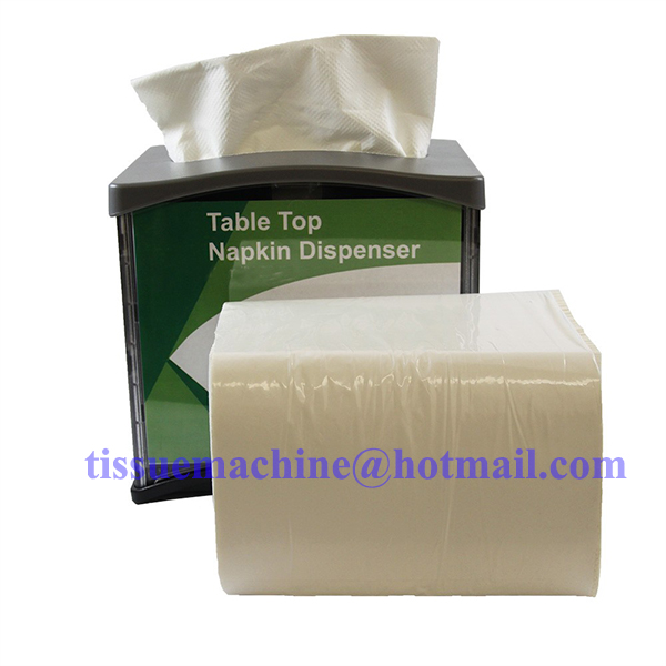 Interfold Dispenser Napkin Just One Single V Fold Machine with Lamination and Two Colors Printing