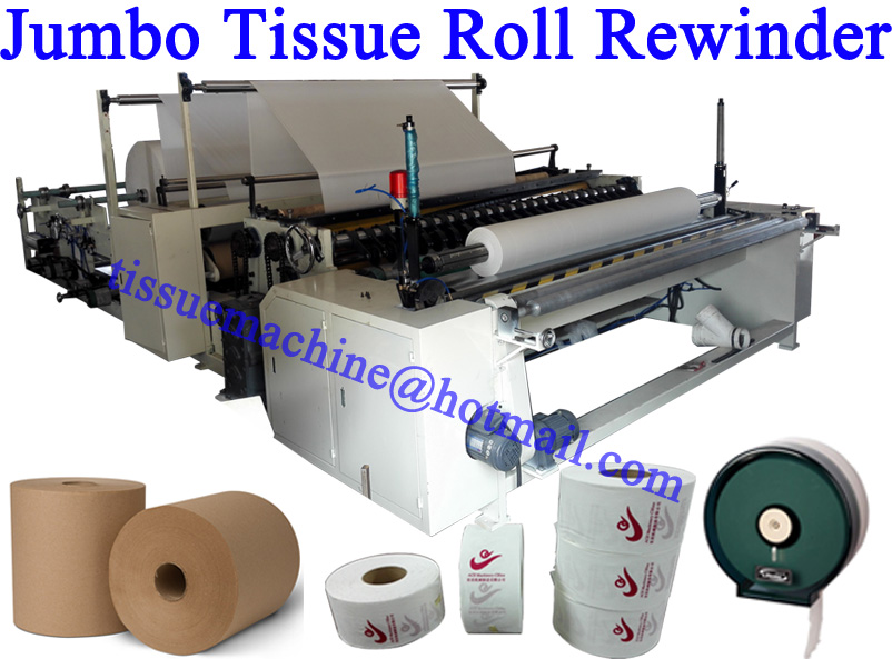 Automatic HRT JRT Maxi industrial roll hand paper towel rewinder machine