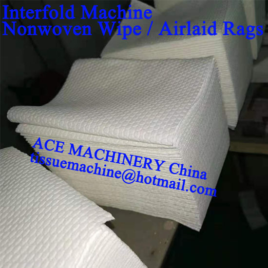 nonwoven wipes interfold machine