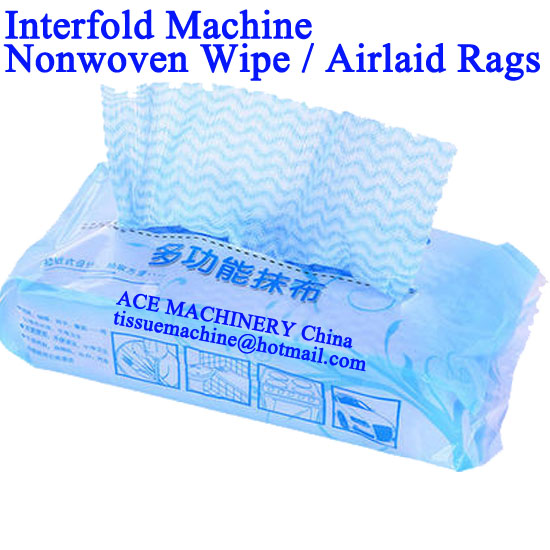 airlaid rag wipes interfold machine