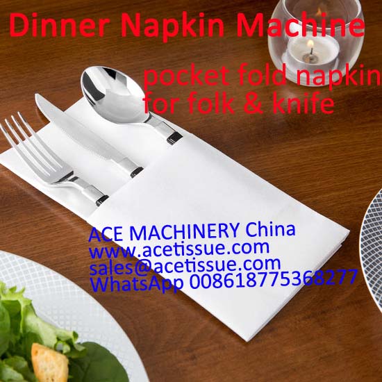 pocket fold napkin machine