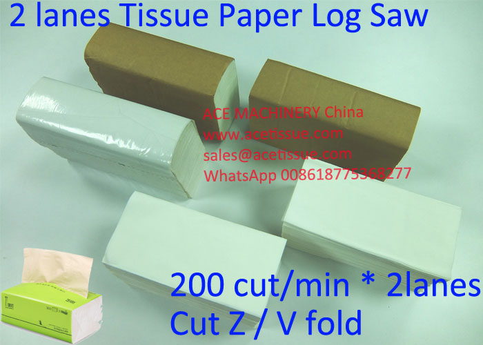 facial tissue log saw