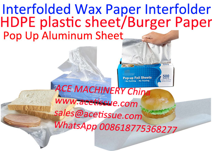 interfolded burger paper interfolding machine