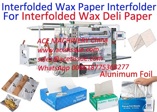 Máquina de papel encerado interplegado Máquina de papel encerado interplegado