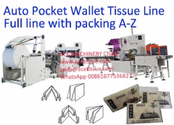 Automatic Wallet Tissue Machine Transfer to Packing