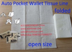 Automatic Wallet Tissue Machine Transfer to Packing