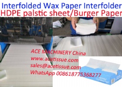 Interfolded Wax Paper Interfolding Machine for Deli Paper & Bakery Tissue