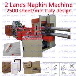 2Lanes High Speed paper napkin machine in China 3000 napkin/minute