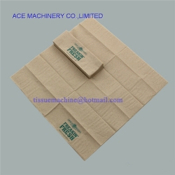 1/4 fold printed tissue paper napkin