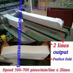 Interfold L Fold Dispenser Tissue Paper Napkin Folding Machine with 2 Colors Printing