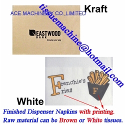 Interfold L Fold Dispenser Tissue Paper Napkin Folding Machine with 2 Colors Printing