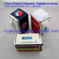 Interfold L Fold Dispenser Tissue Paper Napkin Folding Machine with 2 Colors Printing