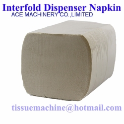 Just1 Interfold Dispenser Napkin Paper with Lamination & Two Colors Printed Embossed Just one napkin, 200x165mm