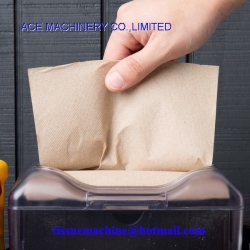 Just1 Interfold Dispenser Napkin Paper with Lamination & Two Colors Printed Embossed Just one napkin, 200x165mm