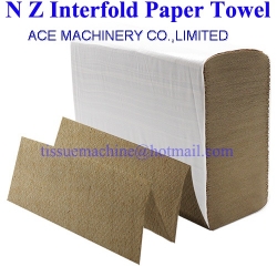 Biodegradable Disposable Multifold Z V N Fold Interfold Paper Hand Towel Tissue Kraft Recycled