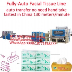 China fully automatic facial tissue making machine with packing