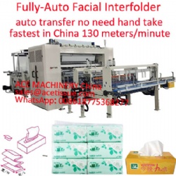 fully automatic facial tissue production line with auto transfer to packing machine