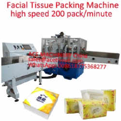 fully automatic facial tissue production line with auto transfer to packing machine