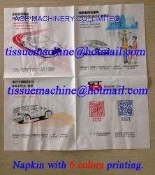 6 Colors High Quality Multi colors Flexo Printing Tissue Paper Napkin Machine