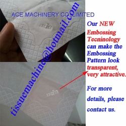 2Lanes High Speed 1/8 Fold Dinner Napkin Machine with 2 Colors Printing and Embossing