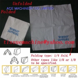 Single Line Paper Napkin Machine with 2 colors printing