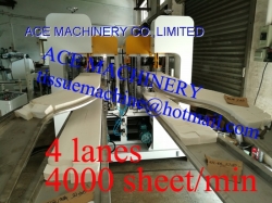 TNM-2L-4H Double Decks 4 Heads Super High Speed Luncheon Tallfold Dispenser Napkin Machine