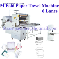 M W Four Five Folds Paper Hand Towel Tissue Interfolder Machine