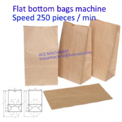 Flat Bottom Food Paper Bag Making Machine