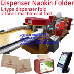 Automatic 1/6 L folding dispenser napkin machine with printing and mechanical fold